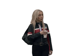 Ana Mena Idolos Biker Leather Jacket