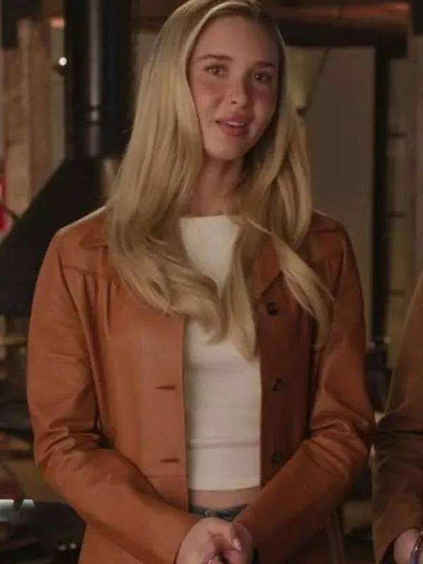 Isabel May Scream 7 Brown Leather Jacket