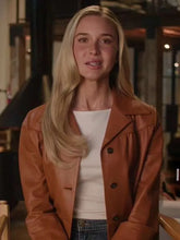 Isabel May Scream 7 Brown Leather Jacket