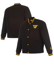 Black JH Design jacket with rib-knitted cuffs and pockets