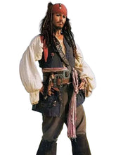 Johnny Depp Jack Sparrow cotton vest front view