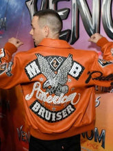 Jared Abrahamson Venom The Last Dance Orange Leather Jacket
