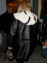 Jennifer Lawrence Black Winter Leather Coat
