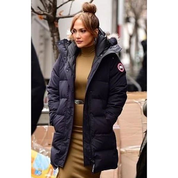 Jennifer Lopez Hooded Puffer Jacket