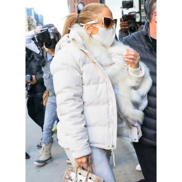 Jennifer Lopez Hooded Jacket