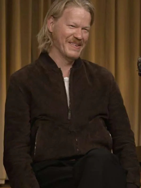 Jesse Plemons Bugonia 2025 Brown Jacket