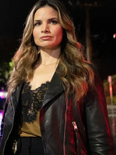 Jessica Knight NCIS S22 Black Biker Jacket