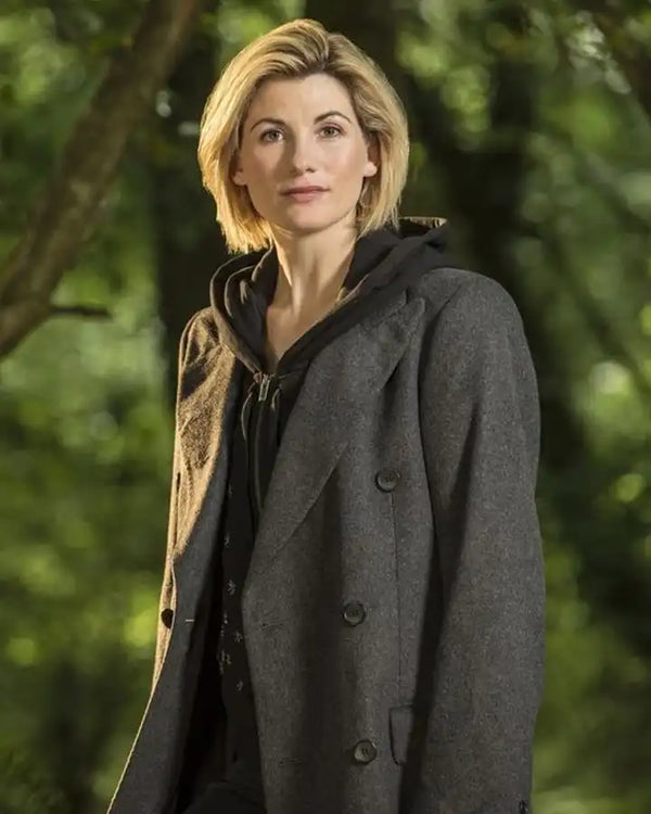 Jodie Whittaker Doctor Who Grey Trench Coat