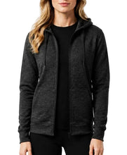 Grey hooded fleece jacket with two side pockets