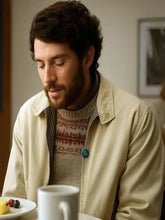 John Magaro The Mastermind Beige Jacket