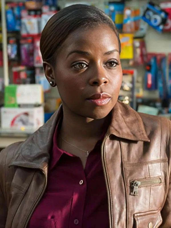 Justified S05 Rachel Brooks Brown Jacket