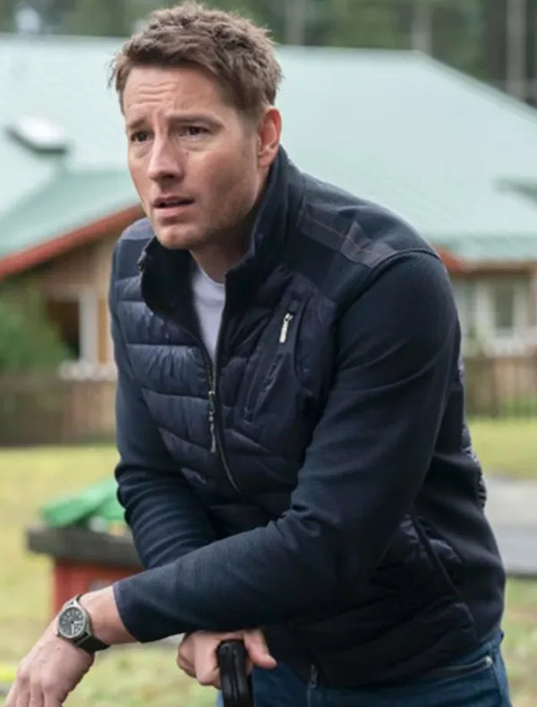 Justin Hartley Tracker Black Puffer Jacket