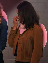 Kaia Bryant Virgin River S06 Fringe Leather Jacket