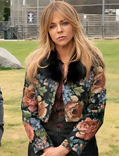 Kaitlin Olson High Potential S01 Floral Fur Coat