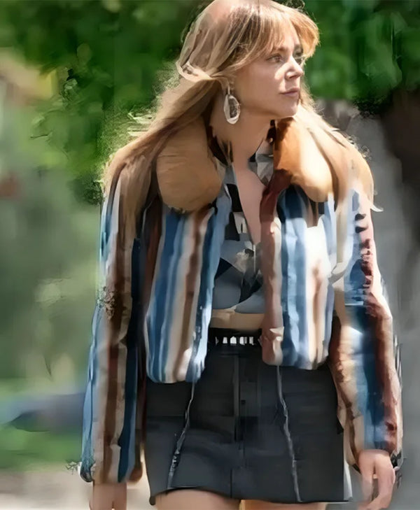 Kaitlin Olson High Potential Striped Jacket