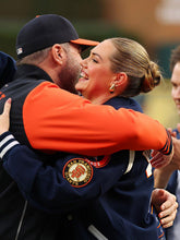 Detroit Tigers blue white jacket with shirt-style collar