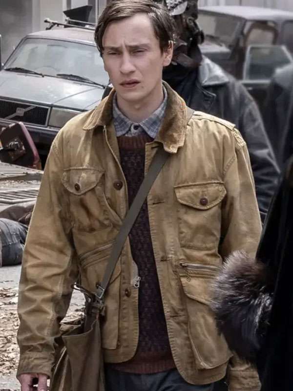 The Walking Dead Dead City S02 Keir Gilchrist Brown Jacket