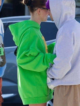 Street Style Kendall Jenner Green Hoodie