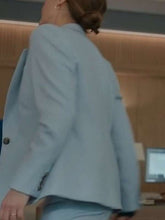 The Diplomat S02 Keri Russell Light Blue Suit