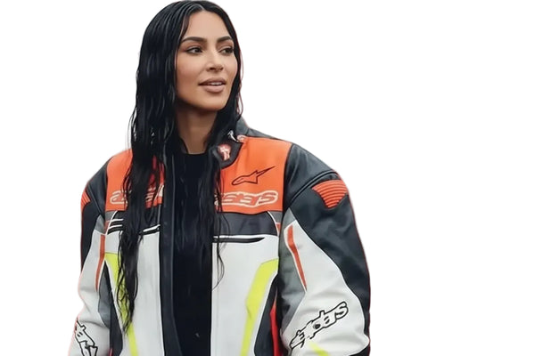 Kim Kardashian Racer Leather Jacket