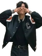 Kim Tae-Hyung Black Varsity Jacket