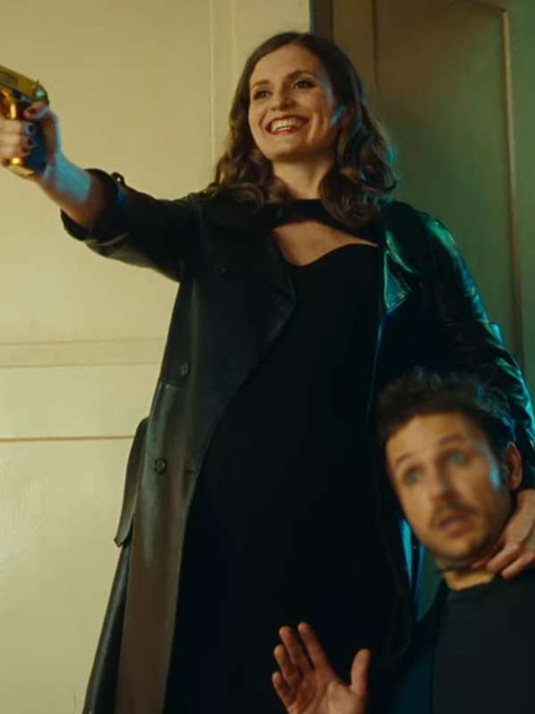 Anja Kleo S02 Black Leather Coat