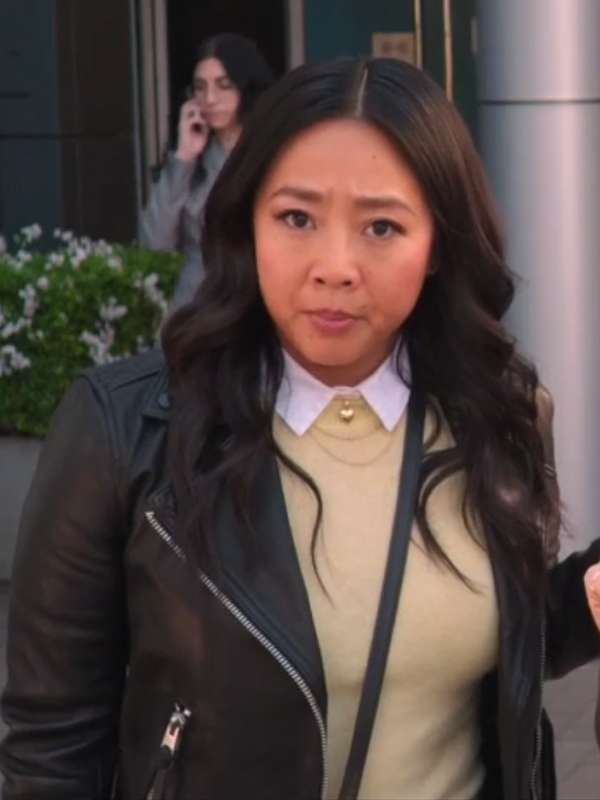 Ruby Laid S01 Black Leather Jacket