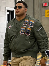 Landon Robinson Bengals inspired bomber jacket