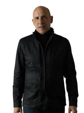 Paul Ben-Victor black jacket with zipper closure and buttoned cuffs