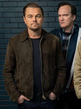 Leonardo DiCaprio Street Style Brown Suede Leather Jacket