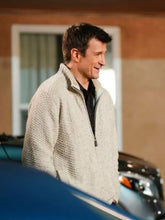 The Rookie Follow-Up Day Light Grey Textured Knit Jacket
