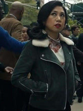 The Equalizer S02 Liza Lapira Shearling Leather Jacket