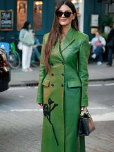 LFW 2025 Olivia Munn Green Coat