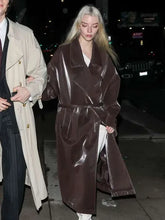 Anya Taylor Joy LA Brown Coat