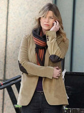 Ellen Pompeo Street Brown Blazer