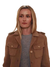 Sarah Pidgeon Love Story Brown Coat