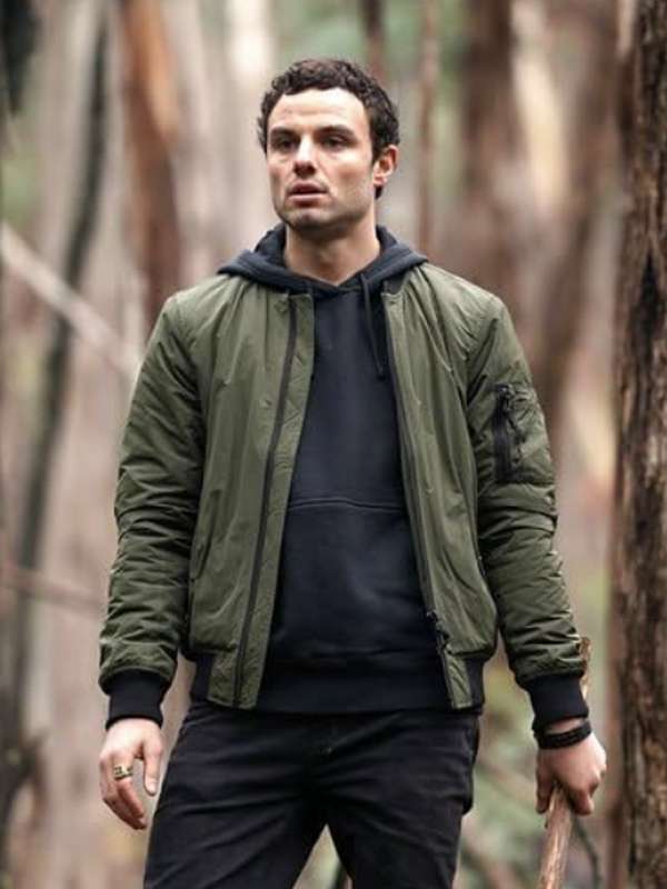 Lucas Hayes La Brea Green Bomber Jacket
