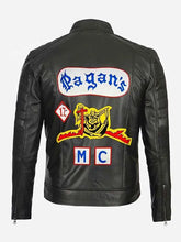 Pagan MC Black Leather Motorcycle Jacket