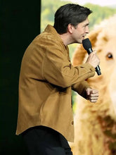 Nicholas Braun CinemaCon Brown Jacket