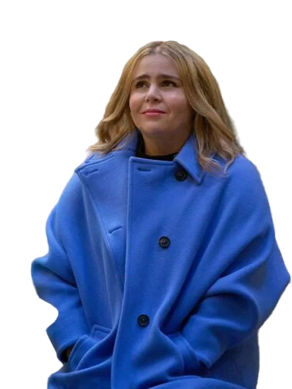 Mae Whitman The Twelve Dates Til Christmas Coat