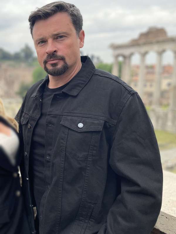 Tom Welling Mafia Wars 2024 Black Cotton Jacket