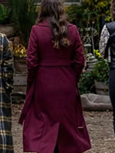 Angelique Cabral Maggie Maroon Coat