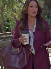 Angelique Cabral Maggie Maroon Coat