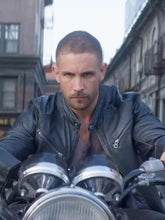 Adam Woodward Man with No Past Black Leather Jacket