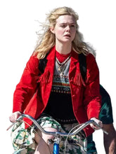 Elle Fanning Margo’s Got Money Troubles Red Jacket