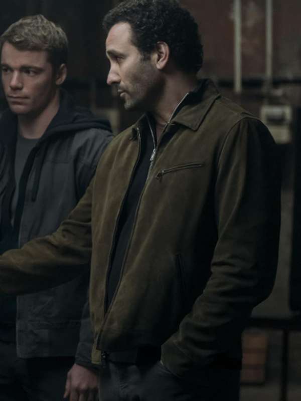The Night Agent S02 Marwan Kenzari Olive Green Jacket