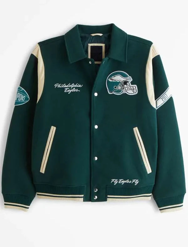Mcdaniel Green Philadelphia Eagles Wool Varsity Jacket
