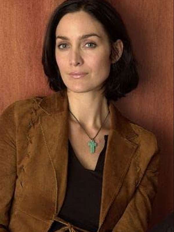 Carrie-Anne Moss Memento Brown Blazer Jacket
