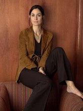 Carrie-Anne Moss Memento Brown Blazer Jacket
