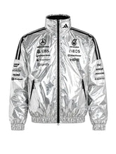 AMG Petronas silver racing jacket front view